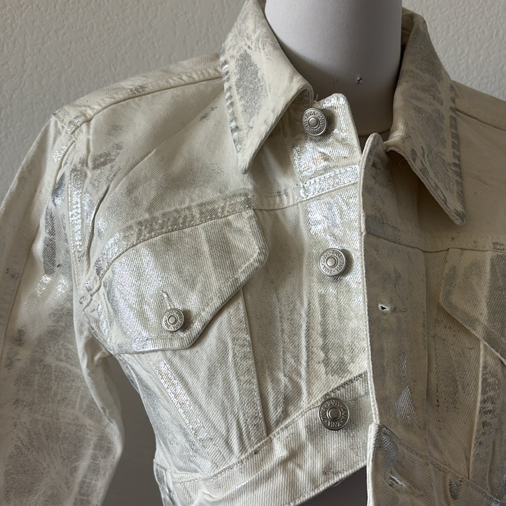 ZARA Metallic Crop Jacket - NWT - Picture 10 of 13